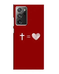 Чехол для Samsung Galaxy Note 20 Ultra с картинкой «Уравнение любви»