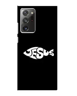 Чехол для Samsung Galaxy Note 20 Ultra с картинкой «Рыба Jesus»