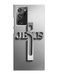 Чехол для Samsung Galaxy Note 20 Ultra с картинкой «Металлический крест Jesus»