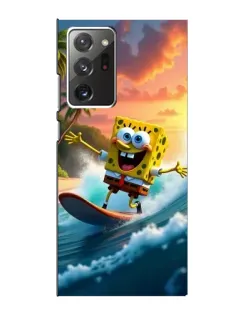 Чехол для Samsung Galaxy Note 20 Ultra с картинкой «Губка Боб серфингист»