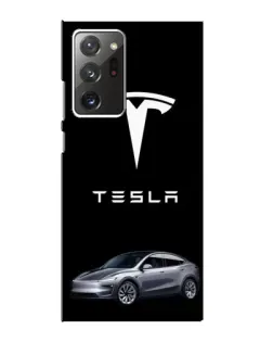 Чохол для Samsung Galaxy Note 20 Ultra з картинкою «Tesla Model Y»