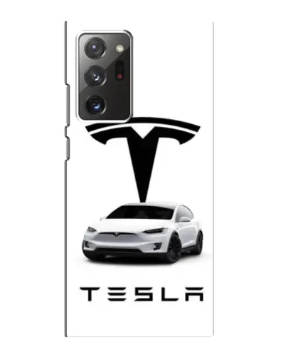 Чохол для Samsung Galaxy Note 20 Ultra з картинкою «Tesla White Style»