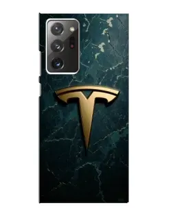 Чохол для Samsung Galaxy Note 20 Ultra з картинкою «Мармурова Tesla Gold»