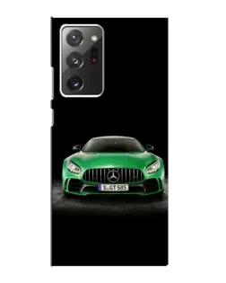 Чехол для Samsung Galaxy Note 20 Ultra с картинкой «Mercedes — неоновый лого»