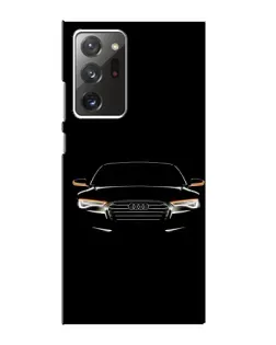 Чехол для Samsung Galaxy Note 20 Ultra с картинкой «Audi — ночной контур»