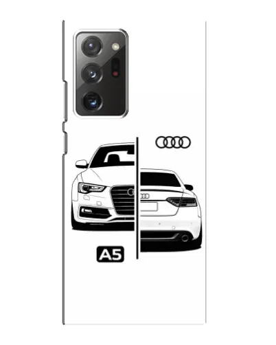 Чехол для Samsung Galaxy Note 20 Ultra с картинкой «Audi — контрастный дизайн»