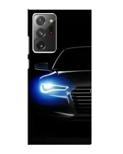 Чехол для Samsung Galaxy Note 20 Ultra с картинкой «Неоновый взгляд Audi»