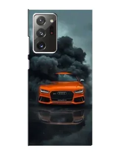 Чехол для Samsung Galaxy Note 20 Ultra с картинкой «Audi в облаках дыма»