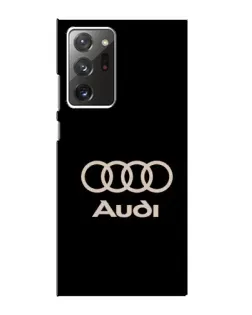 Чехол для Samsung Galaxy Note 20 Ultra с картинкой «Audi — золотой логотип»