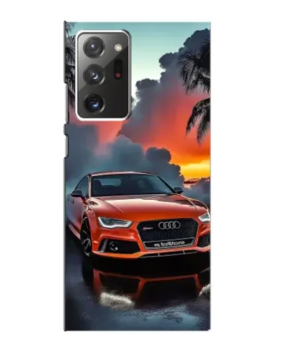 Чехол для Samsung Galaxy Note 20 Ultra с картинкой «Audi — закат»