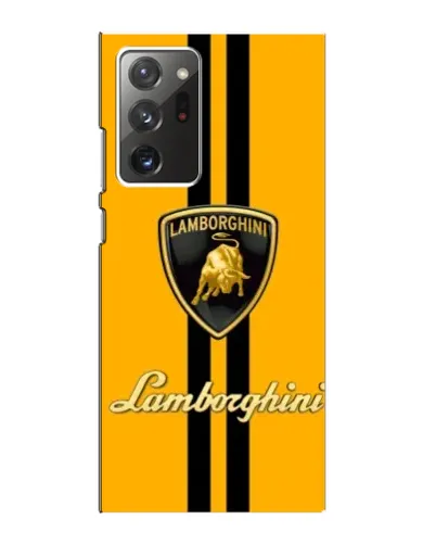 Чехол для Samsung Galaxy Note 20 Ultra с картинкой «Lamborghini Stripe желтый»