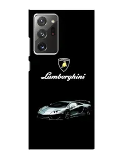 Чехол для Samsung Galaxy Note 20 Ultra с картинкой «Логотип Lamborghini классика»