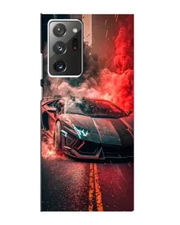 Чехол для Samsung Galaxy Note 20 Ultra с картинкой «Lamborghini красный дым»