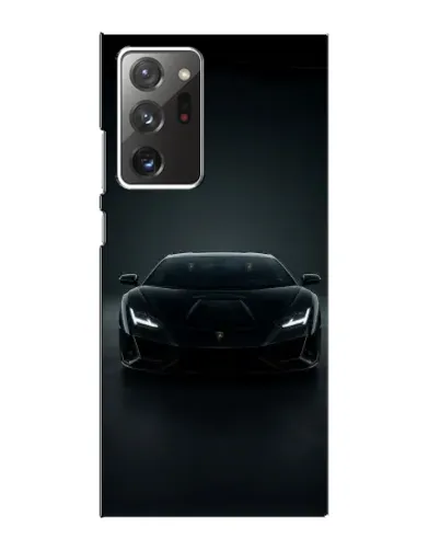 Чехол для Samsung Galaxy Note 20 Ultra с картинкой «Черный Lamborghini Aventador»