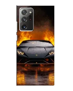 Чехол для Samsung Galaxy Note 20 Ultra с картинкой «Lamborghini в огне»