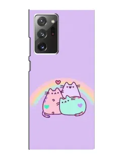Чехол для Samsung Galaxy Note 20 Ultra с картинкой «Радужные Пушины»