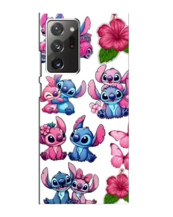 Чехол для Samsung Galaxy Note 20 Ultra с картинкой «Стикеры Stitch и Angel»