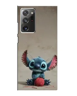 Чехол для Samsung Galaxy Note 20 Ultra с картинкой «Стич на коричневом фоне»