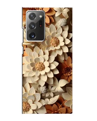 Чехол для Samsung Galaxy Note 20 Ultra с картинкой «Бежевый флористический декор»