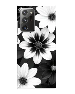 Чехол для Samsung Galaxy Note 20 Ultra с картинкой «Монохромные астры»