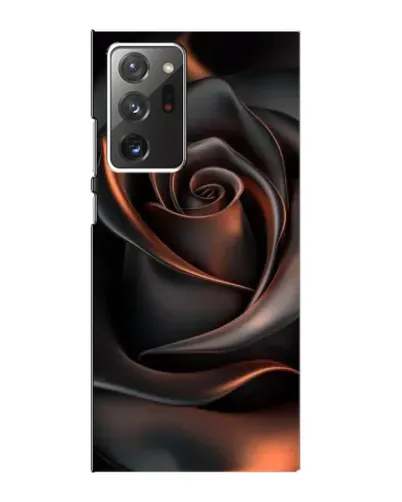 Чехол для Samsung Galaxy Note 20 Ultra с картинкой «Шелковая черная роза»