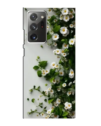 Чехол для Samsung Galaxy Note 20 Ultra с картинкой «Ветка мелких белых цветов»