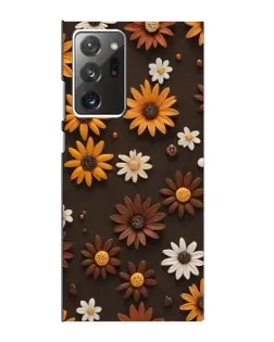 Чехол для Samsung Galaxy Note 20 Ultra с картинкой «Узор из маленьких подсолнухов»