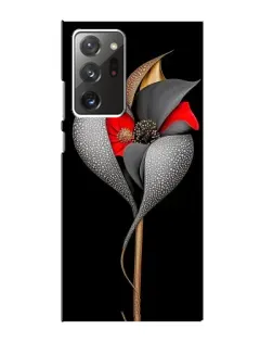 Чехол для Samsung Galaxy Note 20 Ultra с картинкой «Серебряный фантазийный цветок»