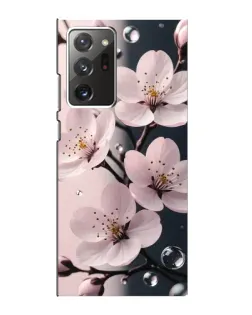 Чехол для Samsung Galaxy Note 20 Ultra с картинкой «Нежная сакура и капли»