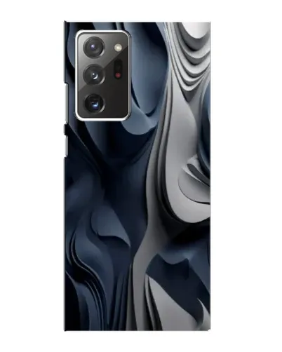 Чехол для Samsung Galaxy Note 20 Ultra с картинкой «Объемные синие складки»