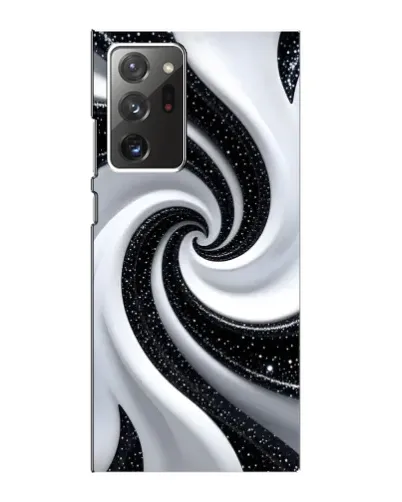 Чехол для Samsung Galaxy Note 20 Ultra с картинкой «Черно-белая спираль»