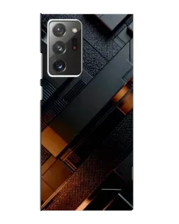 Чехол для Samsung Galaxy Note 20 Ultra с картинкой «Черные геометрические блоки»
