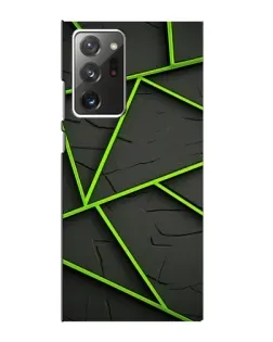Чехол для Samsung Galaxy Note 20 Ultra с картинкой «Зеленые геометрические линии»