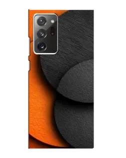 Чехол для Samsung Galaxy Note 20 Ultra с картинкой «Геометрия оранжевых кругов»
