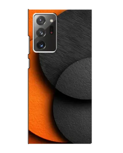 Чехол для Samsung Galaxy Note 20 Ultra с картинкой «Геометрия оранжевых кругов»