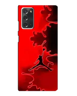 Чехол для Samsung Galaxy Note 20 с картинкой «Jordan Red Smoke»
