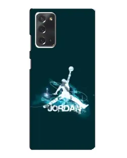 Чехол для Samsung Galaxy Note 20 с картинкой «Jordan Blue Fire»