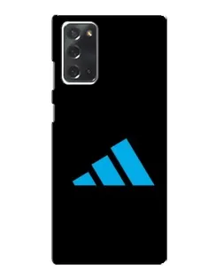 Чехол для Samsung Galaxy Note 20 с картинкой «Adidas Cyan Logo»