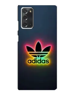 Чехол для Samsung Galaxy Note 20 с картинкой «Неоновый Adidas»