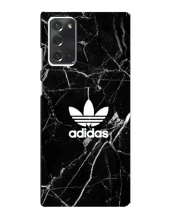 Чехол для Samsung Galaxy Note 20 с картинкой «Белый мрамор Adidas»