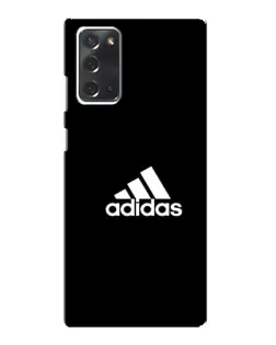 Чехол для Samsung Galaxy Note 20 с картинкой «Черная классика Adidas»
