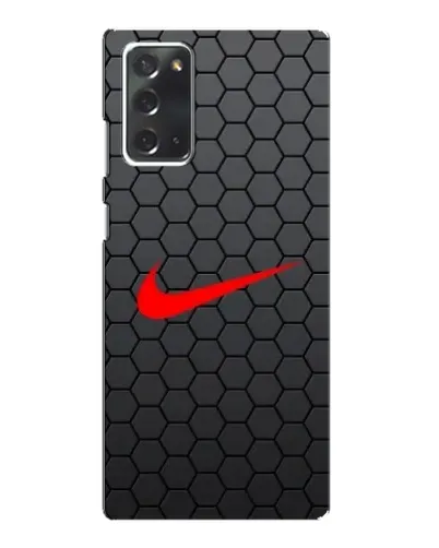 Чохол для Samsung Galaxy Note 20 з картинкою «Nike — карбонова сітка»