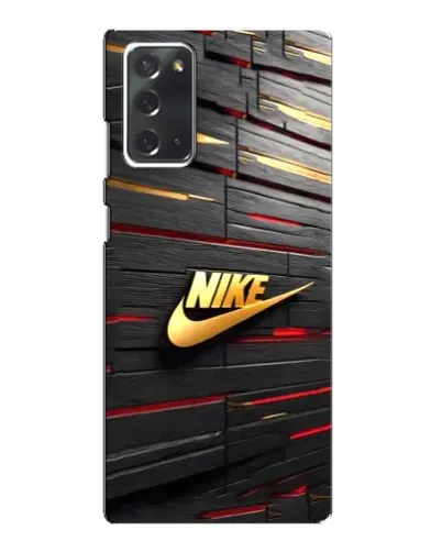 Чохол для Samsung Galaxy Note 20 з картинкою «Золотий Nike на металі»