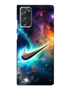 Чохол для Samsung Galaxy Note 20 з картинкою «Космічний Nike Swoosh»