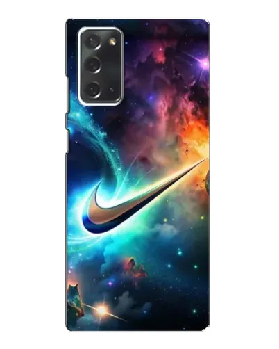 Чохол для Samsung Galaxy Note 20 з картинкою «Космічний Nike Swoosh»