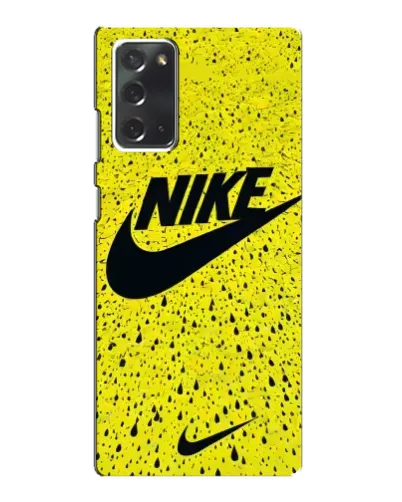 Чохол для Samsung Galaxy Note 20 з картинкою «Жовтий текстурний Nike»