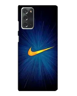 Чехол для Samsung Galaxy Note 20 с картинкой «Синий пульс Nike» Чехол для Samsung Galaxy Note 20 с картинкой «Синий пульс Nike»