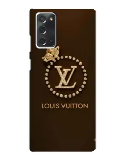 Чохол для Samsung Galaxy Note 20 з картинкою «LV — золота печатка»