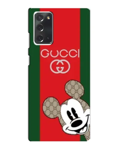 Чехол для Samsung Galaxy Note 20 с картинкой «Gucci — полосы и Микки» Чехол для Samsung Galaxy Note 20 с картинкой «Gucci — полосы и Микки»