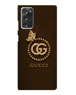 Чехол для Samsung Galaxy Note 20 с картинкой «Gucci — золотая бабочка»